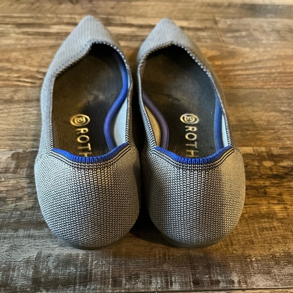 Rothy's The Point Flat in Cloud Grey Women’s Size 9 - Picture 6 of 6